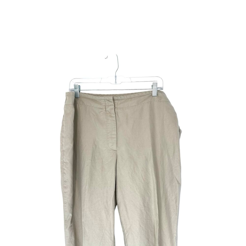 Talbots Heritage Pants Tan Khaki Office Work Career‎ Straight Leg Size 14 - Picture 3 of 12